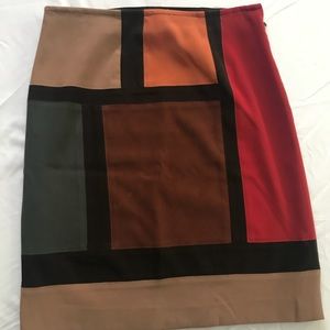 Adorable Block Pattern Pencil Skirt - Size 2